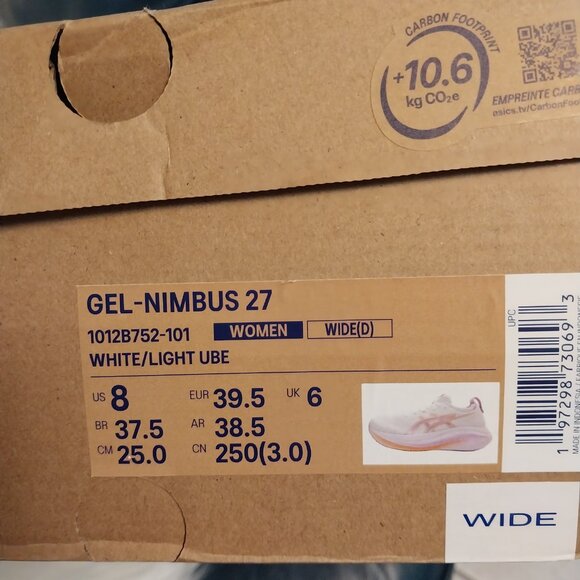 ASICS Women's White and Pink Sneakers - Picture 9 of 9